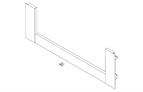 Blum Legrabox &#39;C&#39; height inner drawer front to suit 800mm (element) s/steel