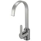 Reginox Amur Tap Single Lever Brushed Nickel, includes fixing kit