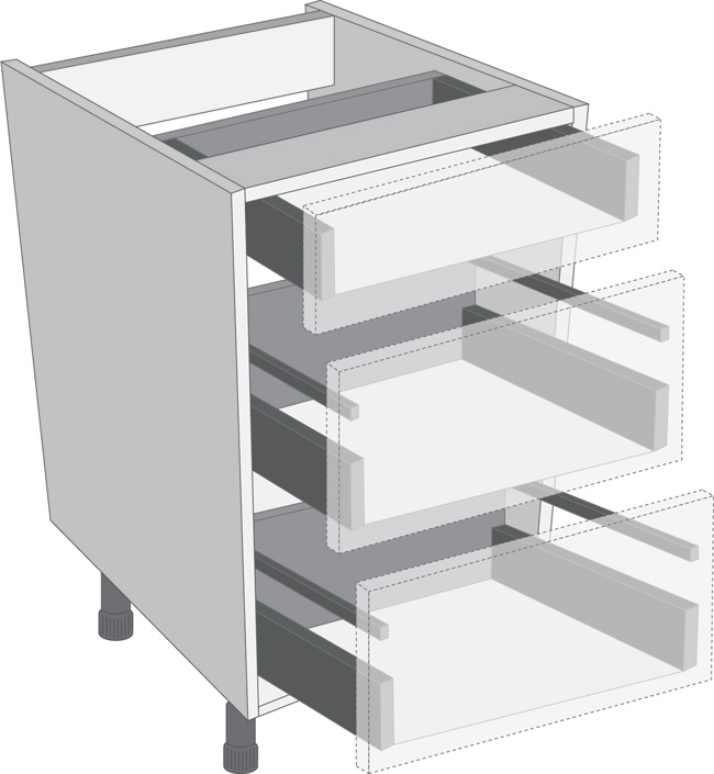 900mm White Cutlery Insert