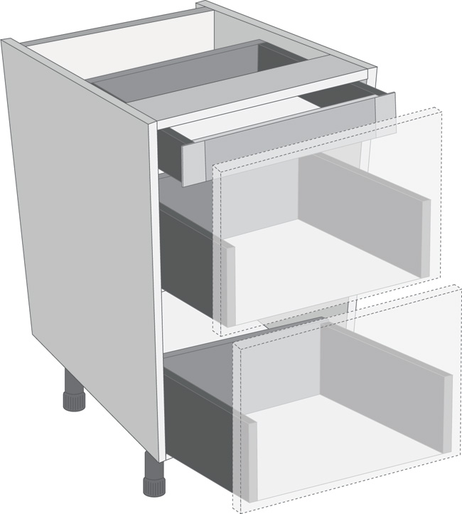 900mm White Cutlery Insert