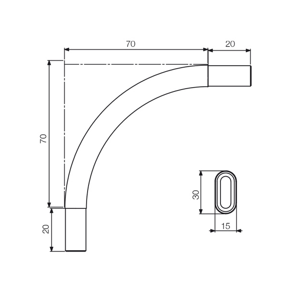 Curved hanging best sale rails for wardrobes