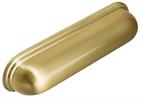 Calgary Cup Handle, Brush Satin Brass, 128mm centres