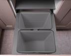 Ace Pull out waste bin to suit 500mm cabinet 2 x 30L Anthracite