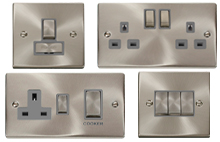 Satin Chrome Switches and Sockets