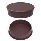 Hinge hole cover cap - 35mm Brown RAL8017