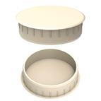 Hinge hole cover cap - 35mm Cream