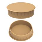 Hinge hole cover cap - 35mm Light Oak RAL1001