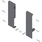 Blum Antaro front fixing brackets for D height inner drawer front grey L&amp;R