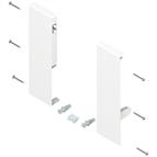 Blum Antaro front fixing brackets for D height inner drawer front silk white L&amp;R